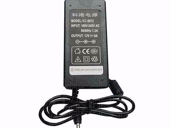 ACP OEM Power AC Adapter Compatible KG-6012, 12V 6A 5.5/2.5mm, C14, New