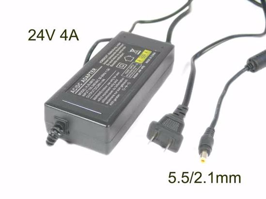 ACP OEM Power AC Adapter Compatible KJS-0610, 24V 4A 5.5/2.1mm, New