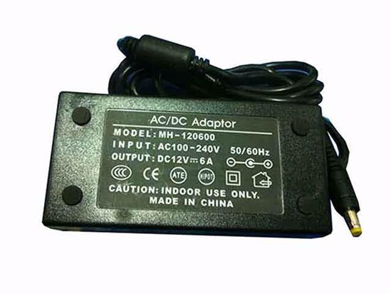 ACP OEM Power AC Adapter Compatible MH-120600, 12V 6A 5.5/2.5mm, New