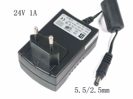 ACP OEM Power AC Adapter Compatible SA07H1724, 24V 1A 5.5/2.5mm, EU 2-Pin, New