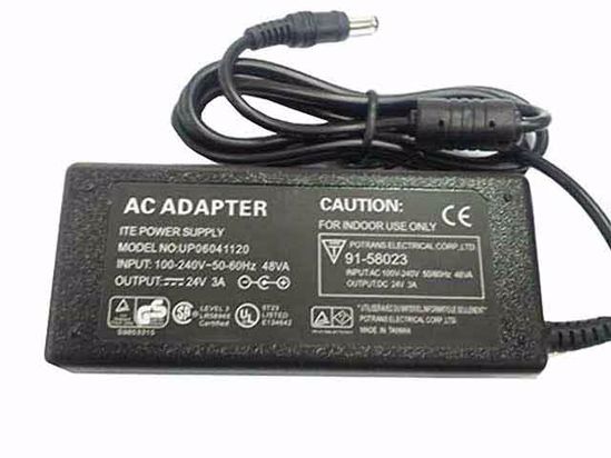 ACP OEM Power AC Adapter Compatible UP06041120, 24V 3A 5.5/2.5mm, C14, New