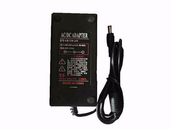 ACP OEM Power AC Adapter Compatible YH-72W-24V, 24V 3A 5.5/2.5mm, C14, New