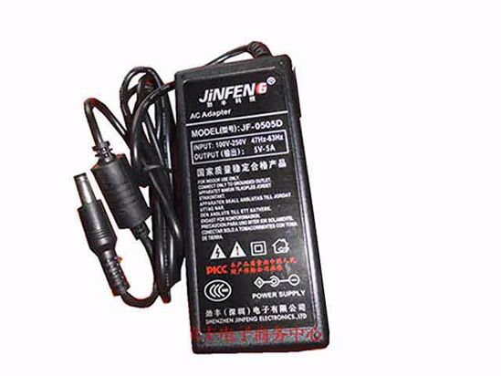 ACP OEM Power AC Adapter Compatible JF-0505D, 5V 5A 5.5/2.5mm, 2-Prong, New