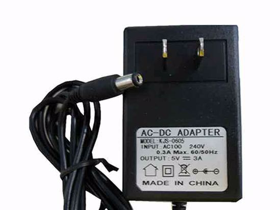 ACP OEM Power AC Adapter Compatible KJS-0605, 5V 3A 5.5/2.1mm, US 2-Pin, New