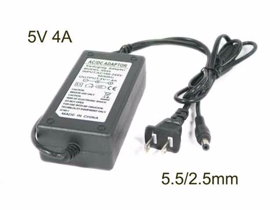 ACP OEM Power AC Adapter Compatible NG-0504, 5V 4A 5.5/2.5mm, New