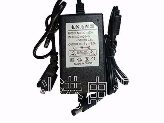 ACP OEM Power AC Adapter Compatible QC-12500, 5V 3A 5.5/2.5mm, New