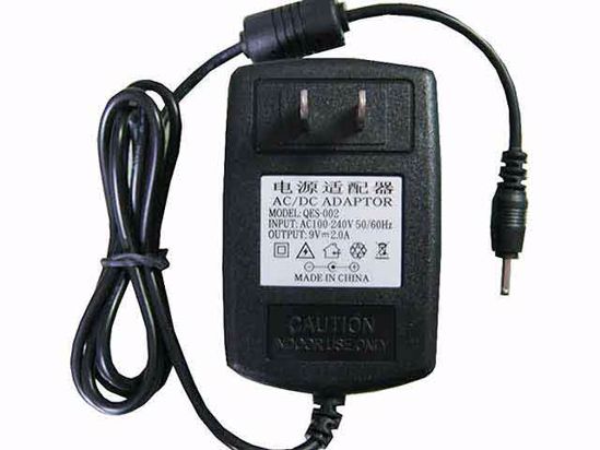 ACP OEM Power AC Adapter Compatible QES-002, 9V 2A 2.5/0.7mm, US 2-Pin, New