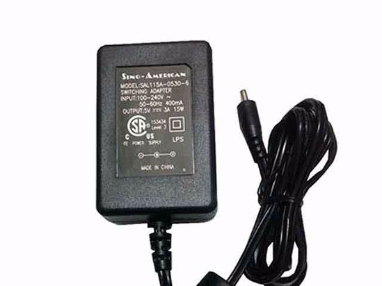 ACP OEM Power AC Adapter Compatible SAL115A-0530-6, 5V 3A 3.5/1.35mm, US 2-Pin, New