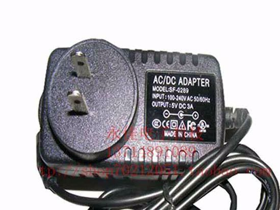 ACP OEM Power AC Adapter Compatible SF-0289, 5V 3A 5.5/2.1mm, US 2-Pin, New