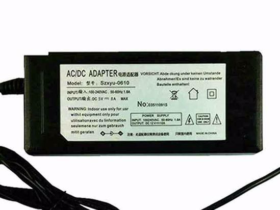 ACP OEM Power AC Adapter Compatible SZXYU-0610, 5V 8A, 3-Prong, New