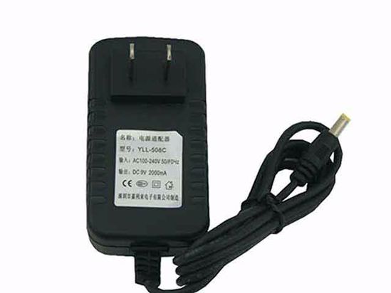 ACP OEM Power AC Adapter Compatible YLL-508C, 9V 2A 4.0mm, US 2-Pin, New