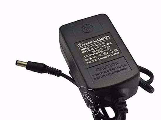 ACP OEM Power AC Adapter Compatible YY-50-3000, 5V 3A 5.5/2.1mm, New