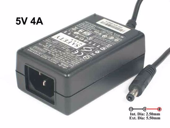 Cisco 3A-204DB05 AC Adapter NEW Original 5V 4A, Barrel 5.5/2.5mm, IEC C14