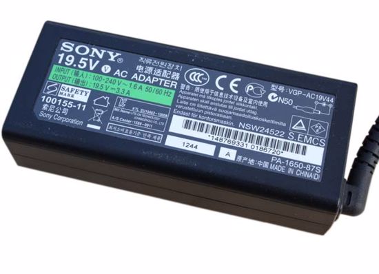 Sony Vaio SVT15 Series AC Adapter- Laptop VGP-AC19V44,