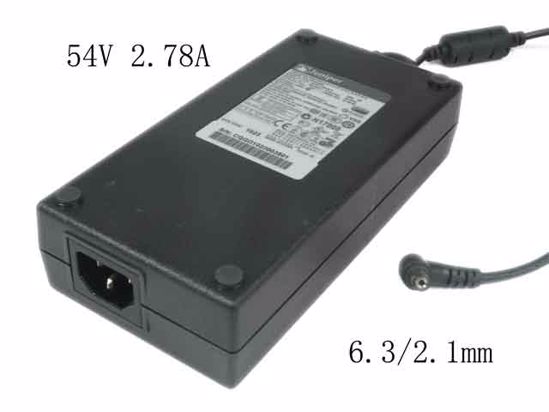 Juniper 740-027642 AC Adapter 20V Above 54V, 2.78A, 6.3.2.1mm, C14