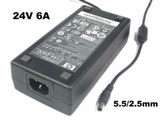 HP Common Item (HP) AC Adapter 20V Above 24V 6A, Barrel 5.5/2.5mm, IEC C14