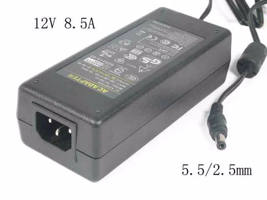 ACP OEM Power AC Adapter Compatible 12V 8.5A, 5.5/2.5mm, C14, New