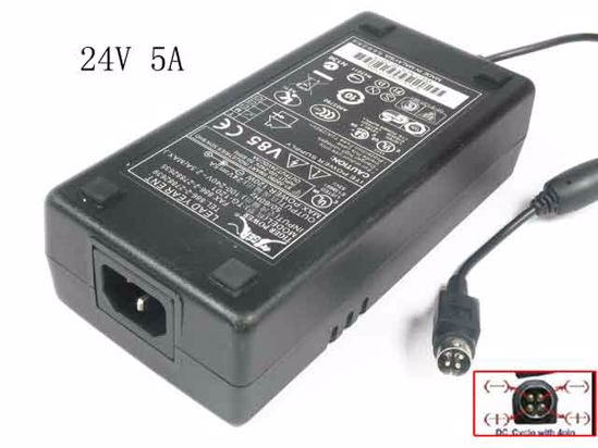 Tiger Power TG-1201 AC Adapter 20V Above 24V 5A, 4P P1 4=