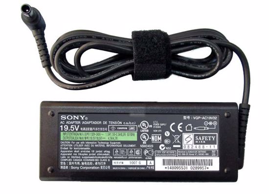 Sony Vaio VPCZ1 Series AC Adapter- Laptop 148095531, 19.5V 4.7A, 3 Prong