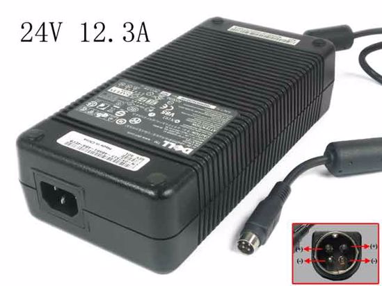 Dell Common Item (Dell) AC Adapter 20V Above 24V 12.3A, 4P, P1 4=V