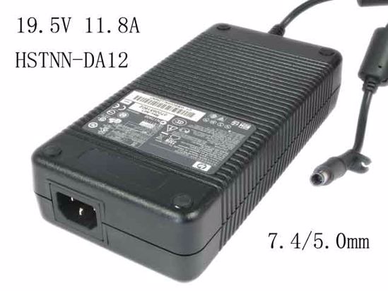 HP Common Item (HP) AC Adapter- Laptop 19.5V 11.8A, 230W, Barrel 7.4/5.0mm With Pin, IEC