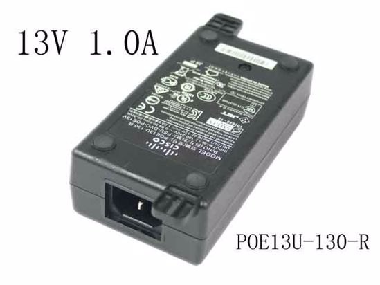 Cisco POE13U-130-R AC Adapter 13V-19V 13V 1.0A, RJ45, IEC C14