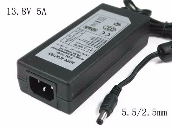 ACP OEM Power AC Adapter 13V-19V YU1385, 13.8V 5A, 5.5/2.5mm, C14