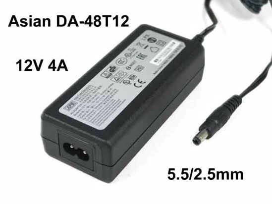 APD / Asian Power Devices DA-48T12 AC Adapter- Laptop 12V 4A, Barrel 5.5/2.5mm, 2-Prong