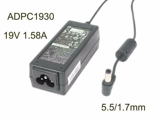 Acer Common Item (Acer) AC Adapter- Laptop 19V 1.58A, 5.5/1.7mm, 3-Prong