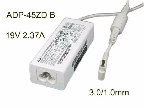 Acer Common Item (Acer) AC Adapter- Laptop 19V 2.37A, 3.0/1.0mm, 3-Prong