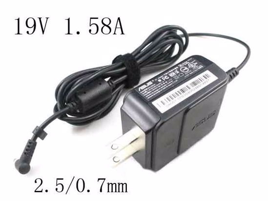 ASUS Common Item (Asus) AC Adapter- Laptop 19V 1.58A, 2.5/0.7mm, US 2P