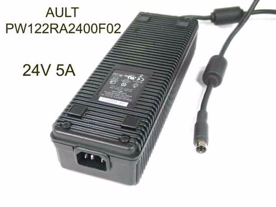 AULT PW122RA2400F02 AC Adapter 20V Above 24V 5A, 4P P1 4=V