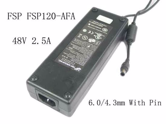 FSP Group Inc FSP120-AFA AC Adapter 20V Above 48V 2.5A, 6.0/4.3mm W/Pin, C14