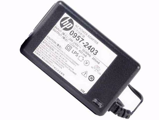 HP Common Item (HP) AC Adapter 20V Above 22V 0.455A, 3H, 2-Prong