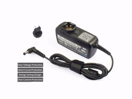 KFD 190237 55250 AC Adapter- Laptop 19V 2.37A, 5.5/2.5mm, EU 2P