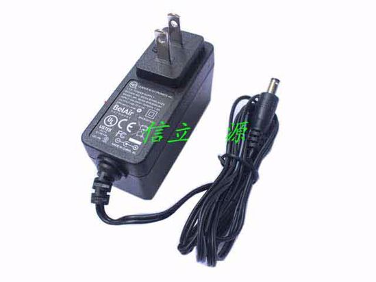 LEI / Leader MU24-B480050-A1 AC Adapter 20V Above 48V 0.5A, 5.5/2.5mm, US 2P