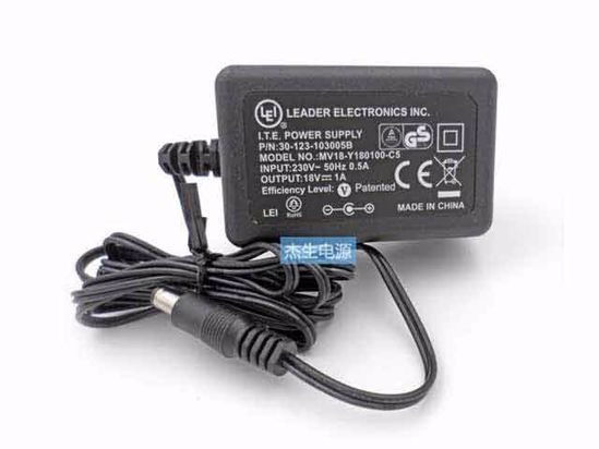 LEI / Leader MV18-Y180100-C5 AC Adapter- Laptop 18V 1A, 5.5/2.5mm, EU 2P