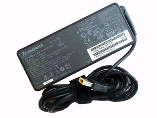 Lenovo Common Item (Lenovo) AC Adapter 20V Above 20V 4.5A, Rectangular Tip W/Pin, 2-Pr