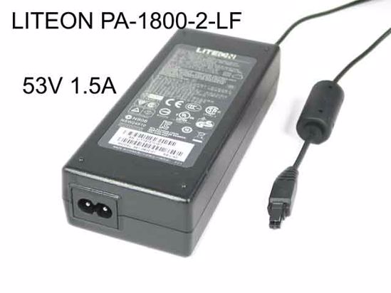 LITE-ON PA-1800-2-LF AC Adapter 20V Above 53V 1.5A, 2H, 2-Prong