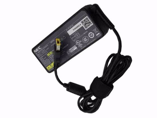 NEC Common Item (NEC) AC Adapter 20V Above 20V 2.25A, Rectangular Tip W/Pin, 2-Prong