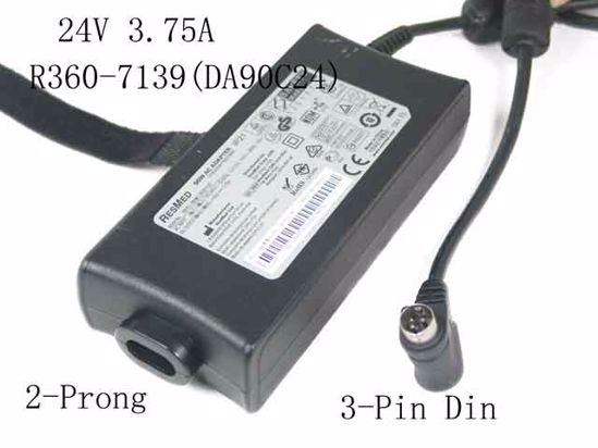 ResMed 369102 AC Adapter 20V Above 24V 3.75A, 3P, 2-Prong, NEW