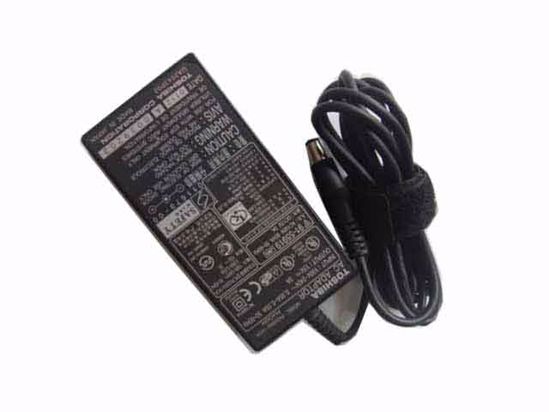 Toshiba Common Item (Toshiba) AC Adapter- Laptop 15V 3A, 6.0/3.0mm W/Pin, 2-Prong