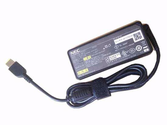 NEC Common Item (NEC) AC Adapter 20V Above 20V 3.25A, Rectangular Tip W/Pin, 2-Prong,