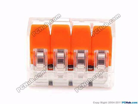 ACP Lever Type AC Cord connector 4, 250V 32A, PCT-414, For 0.15-4mm2 soft and hard