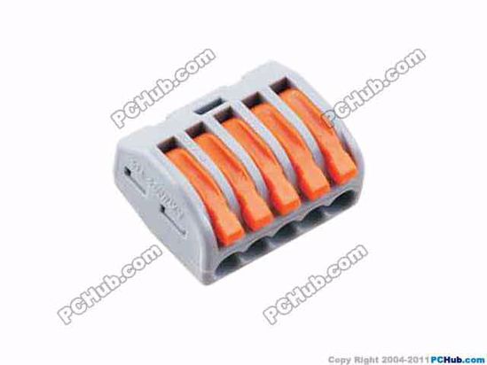 ACP Lever Type AC Cord connector 5, 250V 32A, PCT-215, For 0.08-4mm soft or 0.08-2.
