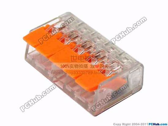 ACP Lever Type AC Cord connector 5, 250V 32A, PCT-415, For 0.15-4mm2 soft and hard
