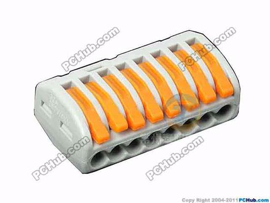 ACP Lever Type AC Cord connector 8, 250V 32A, PCT-218, For 0.08-4mm soft or 0.08-2.