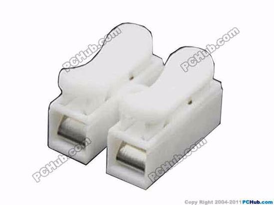 ACP Press Type AC Cord connector 2, 250V,10A, CH-2, For 0.5-2.5mm2 soft and hard wi