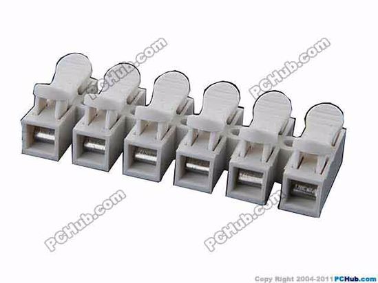 ACP Press Type AC Cord connector 6, 380V,10A, CH-6a, For 0.5-3mm2 soft and hard wir