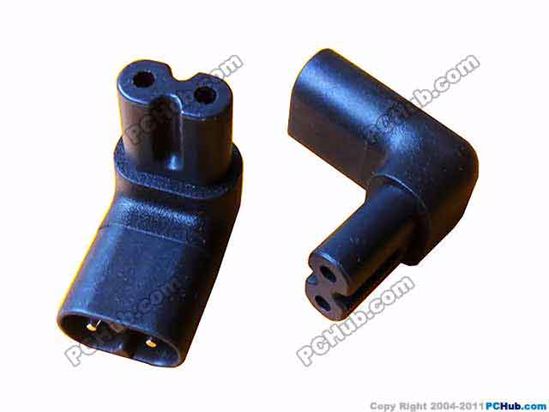 ACP Socket AC Cord connector 2-Prong Male Convert to 2-Prong Female, 250V 10A,